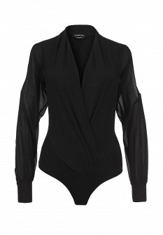 Боди Bebe, цвет: черный. Артикул: BE007EWBRC40. Женская одежда / Нижнее белье и одежда для дома / Боди