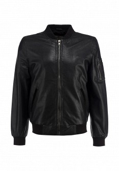 Куртка кожаная Bellfield, цвет: черный. Артикул: BE008EMDTL42. Мужская одежда / Верхняя одежда / Кожаные куртки