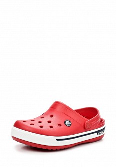 Сабо Crocs, цвет: красный. Артикул: CR014AKBLS17. Детская обувь / Обувь для девочек / Резиновая обувь