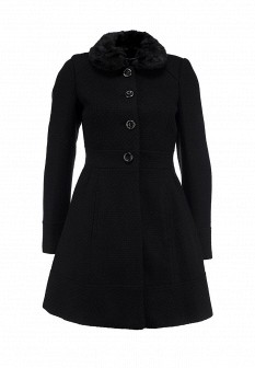 Пальто Dorothy Perkins, цвет: черный. Артикул: DO005EWDMD92. Женская одежда / Верхняя одежда / Пальто