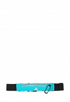 Пояс для бега, adidas Performance, цвет: бирюзовый. Артикул: AD094DUQML79. Мужские аксессуары / Сумки / Поясные сумки