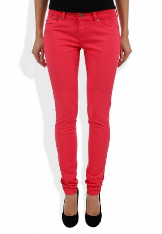 Джинсы Pepe Jeans, цвет: красный. Артикул: PE299EWAEA31